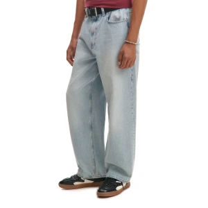 Cropp - Jeansy super baggy z cekinową aplikacją - niebieski