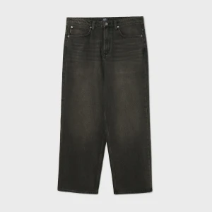 Cropp - Jeansy super baggy z efektem sprania - brązowy