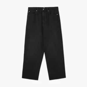 Cropp - Jeansy super baggy z efektem sprania - czarny
