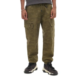 Cropp - Joggery cargo z nadrukiem camo - zielony