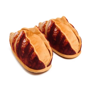 Cropp - Kapcie croissanty - brązowy