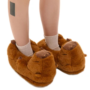 Cropp - Kapcie kapibary - brązowy