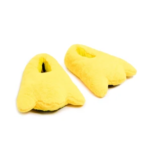 Cropp - Kapcie w kształcie kaczych łap - żółty