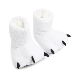 Cropp - Kapcie w kształcie łap - biały