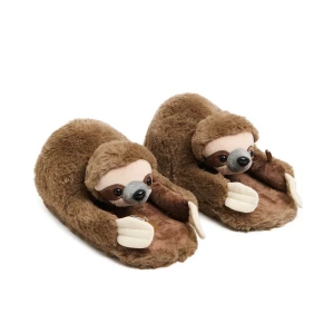 Cropp - Kapcie w kształcie leniwców - beżowy