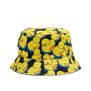 Cropp - Kapelusz bucket hat z gumowymi kaczuszkami - żółty