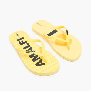 Cropp - Klapki japonki z motywem podróży - żółty