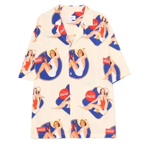 Cropp - Koszula Coca-Cola retro - kremowy