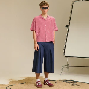 Cropp - Koszula w czerwone paski - czerwony