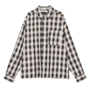 Cropp - Koszula w drobną czerwoną kratę - czarny