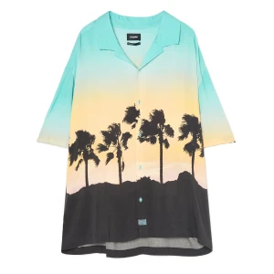 Cropp - Koszula z hawajskim nadrukiem - jasnopomarańczowy