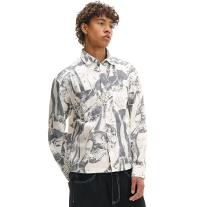 Cropp - Koszula z motywem czaszek i kości - jasny szary