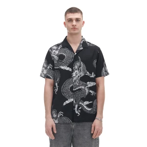 Cropp - Koszula z motywem smoków - czarny