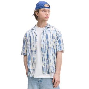 Cropp - Koszula ze strukturalnym wykończeniem - błękitny