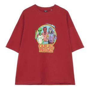 Cropp - Koszulka inspirowana twórczością Stephena Rhodesa - czerwony