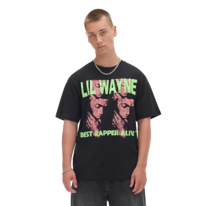 Cropp - Koszulka Lil Wayne - czarny