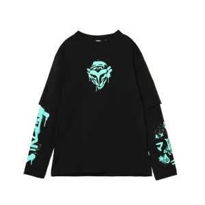 Cropp - Koszulka longsleeve Arcane UNISEX - czarny