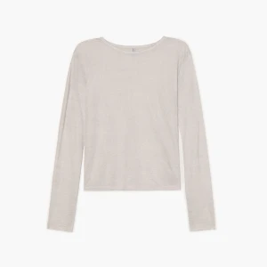 Cropp - Koszulka longsleeve z wiskozą - jasny szary