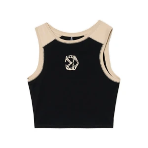 Cropp - Koszulka na szerokich ramiączkach - czarny