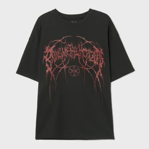 Cropp - Koszulka oversize Bring Me The Horizon - szary