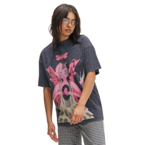 Cropp - Koszulka oversize z Melanie Martinez - szary