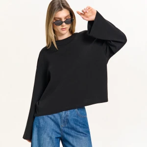 Zdjęcie produktu Cropp - Koszulka oversize z szerokimi rękawami - czarny