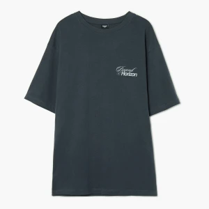 Cropp - Koszulka z motywacyjnym sloganem - szary