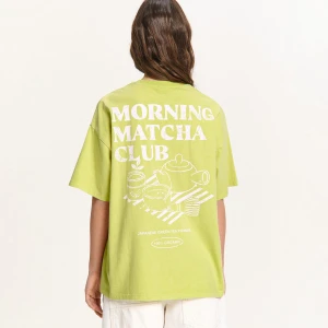 Cropp - Koszulka z motywem matchy - zielony