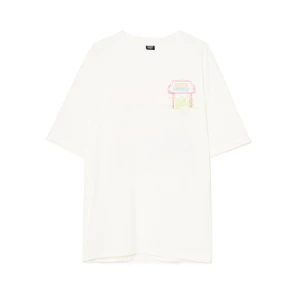 Cropp - Koszulka z motywem Santa Monica w LA - biały