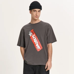 Cropp - Koszulka z motywem zapalniczki - szary