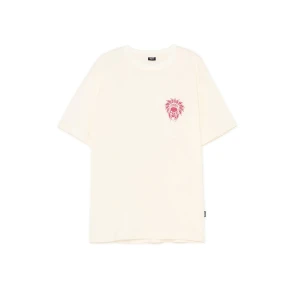 Cropp - Koszulka z nadrukami po obu stronach - kremowy