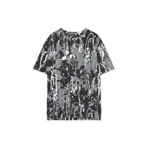 Cropp - Koszulka z nadrukiem all over - szary