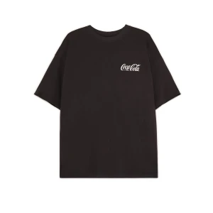 Cropp - Koszulka z nadrukiem Coca-Cola - szary