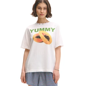 Cropp - Koszulka z nadrukiem papai - biały