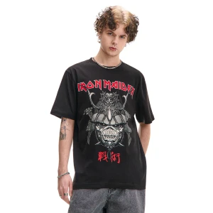 Cropp - Koszulka z samurajem z albumu Iron Maiden - czarny