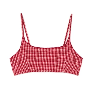 Cropp - Kraciasta góra od bikini - czerwony