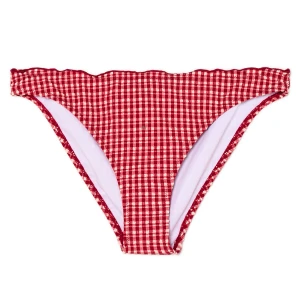 Cropp - Kraciasty dół od bikini - czerwony