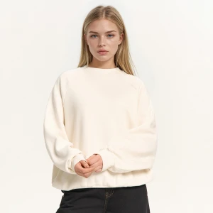 Cropp - Kremowa bluza oversize - kremowy