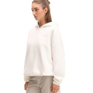 Cropp - Kremowa bluza z kapturem i napisem - kremowy