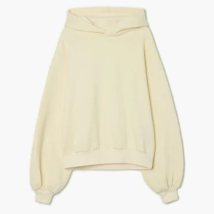 Cropp - Kremowa bluza z kapturem oversize - kremowy