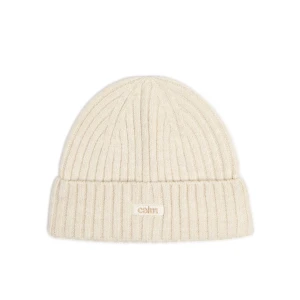 Cropp - Kremowa czapka z dodatkiem wełny - kremowy