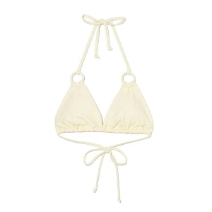 Cropp - Kremowa góra od bikini z wiązaniem - kremowy