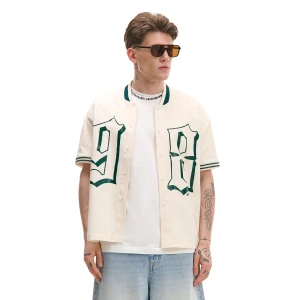 Cropp - Kremowa koszula na zatrzaski - kremowy