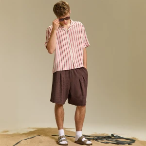 Cropp - Kremowa koszula w paski - kremowy