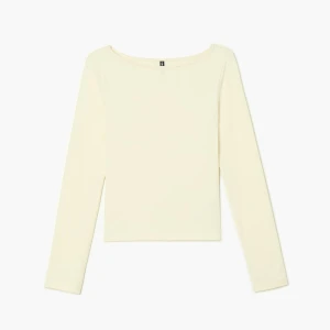 Cropp - Kremowa koszulka longsleeve - kremowy