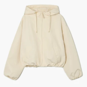 Cropp - Kremowa lekka kurtka z kapturem - kremowy