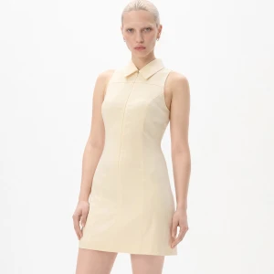 Cropp - Kremowa sukienka mini w sportowym stylu - kremowy