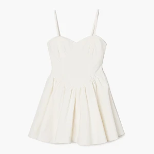 Cropp - Kremowa sukienka typu fit & flare - kremowy