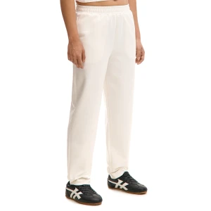 Cropp - Kremowe dresowe spodnie straight - kremowy