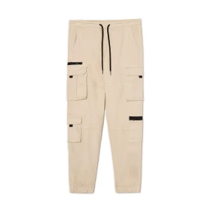 Cropp - Kremowe joggery z kieszeniami cargo - kremowy
